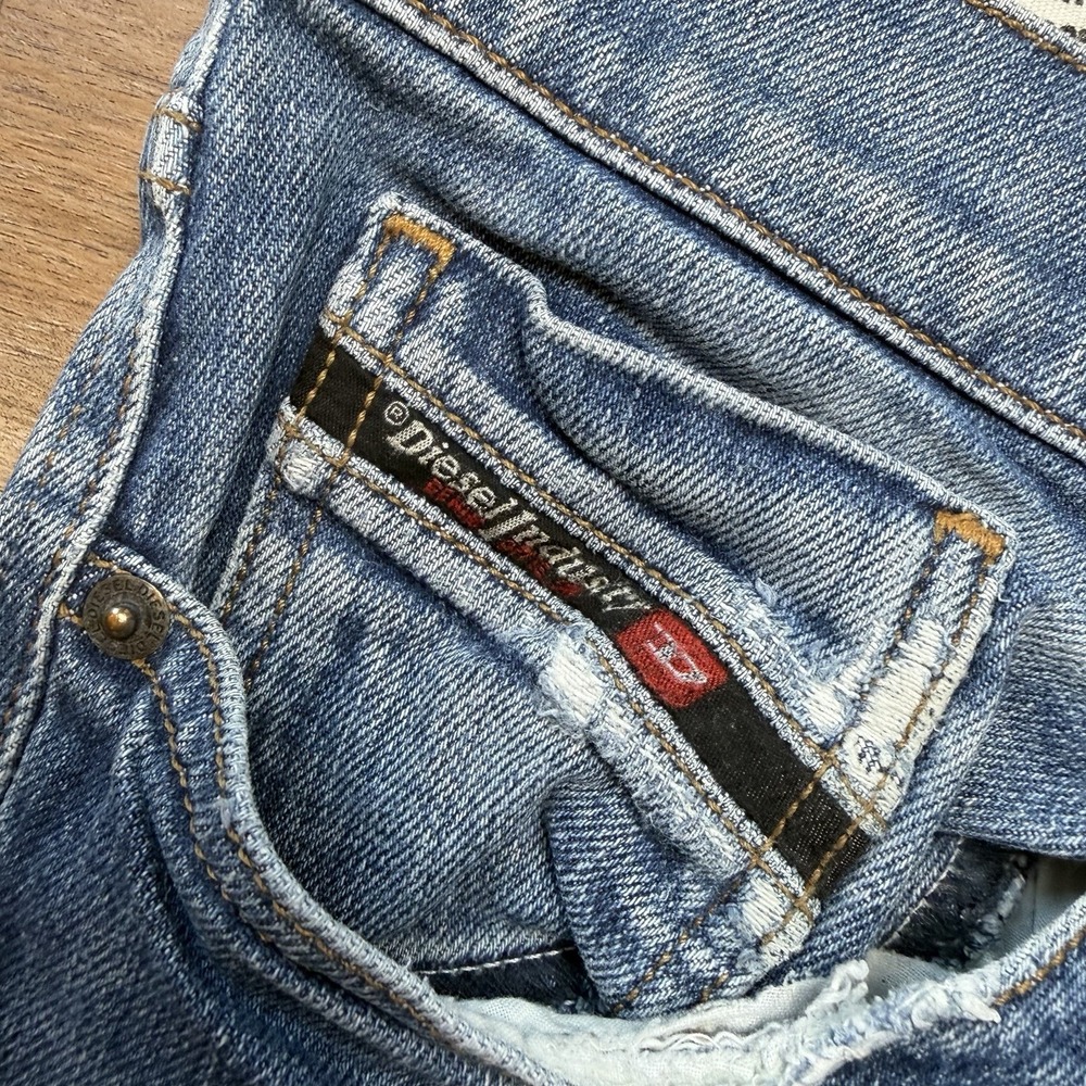 Diesel D-Strukt Jeans Men 32x34 Blue Slim Fit Stretch Italian Design Faded 009HN - Picture 5 of 15